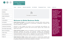 Tablet Screenshot of globalbusinessmedia.org
